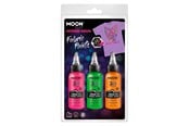Kreativt Legetøj - Haza Witbaard Textile paint Neon 3x30ml - Orange Green Pink - M38583