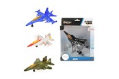 Legetøjsbil - Toi-Toys Metal Pull-back Fighter Plane - 21855Z