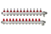 Gulvvarme - Danfoss gulvvarmemanifold 12+12 SSM med flowmeter - 088U0762