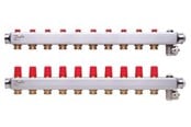 Gulvvarme - Danfoss gulvvarmemanifold 10+10 SSM - 088U0810