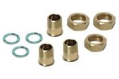 Varmeautomatik - Danfoss Forskruningssæt DN 20 til TVM-W (3 stk.) afzinkningsfrit messing 3/4 oml/sæt - 003Z3134