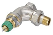 Radiatorer og ventiler - Danfoss RA-DV 10 dynamisk radiatorventil vinkelløb 3/8" - 013G7711