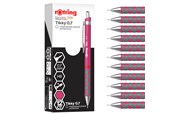 Skrive- og Tegneværktøjer - Rotring rOtring Tikky Mekanisk Blyant | HB 0,7 mm | Magenta (Pink) skaft | 12 Stk - 2214581