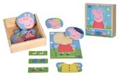 Trælegetøj - Peppa Pig Tøjpuslespil i træ, 14 Dele - 109265707