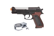 Kostumer - Toi-Toys Police Gun Light and Sound with Handcuffs - 14148A