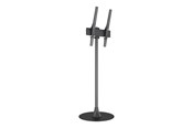 Vægbeslag, AV-Beslag & AV-Møbler - Multibrackets M stand - for flat panel - single pole round floor base - black - Maks 50 kg - Maks størrelse 65" - 7350105218361