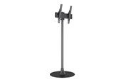 Vægbeslag, AV-Beslag & AV-Møbler - Multibrackets M stand - for flat panel - single pole round floor base - black - Maks 50 kg - Maks størrelse 65" - 7350105218354