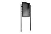 Vægbeslag, AV-Beslag & AV-Møbler - Multibrackets M Pro Series stand - minimalist elegant - for LCD / LED display - portrait outdoor anti corrosion anti theft - black - Maks 50 kg - Maks størrelse 55" - 7350022733558