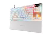 Tastatur - SteelSeries Apex Pro TKL Gen 3 - Gaming Tastatur - Uden Numpad - Amerikansk engelsk - Hvid - 64898
