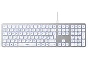 Tastatur - Deltaco Aluminium Keyboard - Tastatur - Nordisk - Sølv - TB-904
