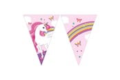 Legetøj - Globos - Paper Bunting Unicorn Rainbow Colors 3mtr. - 93763