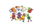 Kreativitet & Hobbyartikler - Colorations - Make Your Own Foam Monsters Craft Kit Set of 12 - CHMONSTE