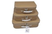 Kostumer - Playwood - Cardboard Suitcase Set Brown 3 pcs. - Sl0371