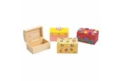 Kreativitet & Hobbyartikler - Colorations - Decorate your own Wooden Treasure Chest Set of 12 - CHLOKBOX