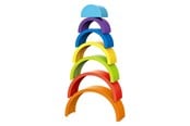 Babylegetøj - Toi-Toys Little Stars Baby Stacking Tower Rainbow 7pcs. - 72645A