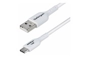 USB kabel - StarTech.com 2m (6.6ft) White USB-A to USB-C Charging Cable/Cord M/M - USB-C cable - USB to 24 pin USB-C - 2 m - USB2AC2MNCWHE