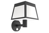 Lamper - EGLO ALTILIA SOLCELLE VÆG M/SENSOR SORT/HVID - 901073