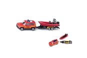 Legetøjsbil - SIKU Land Rover Defender with Boat - 313-1608