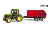 Legetøjsbil - Bruder  John Deere 6920 tractor with tipping trailer toy - BR2057