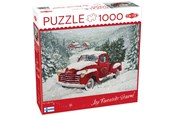 Puslespil - Tactic Juletræ Lastbil 1000 brikker puslespil - 59220