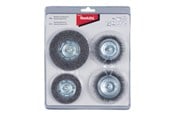 Bor & bits - Makita D-65729 Wire Wheel Brush 4 Pieces - D-65729