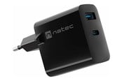 Mobil - Adaptere & Opladere - Natec Ribera power adapter - GaN - USB 24 pin USB-C - 65 Watt - NUC-2145