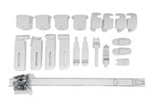 Baby Udstyr - BabyDan Fittings til FlexiFit Metal/Ebba sikkerhedsgitter, Metal Hvid - 300332