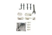 Baby Udstyr - BabyDan kasse med fittings til MultiDan/Liva sikkerhedsgitter metal, Hvid - 300339