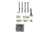Baby Udstyr - BabyDan Fittings til MultiDan/Lena sikkerhedsgitter træ, Hvid - 300353