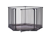 Baby Udstyr - BabyDan CombiFit 5-kantet kravlegård, sort - 501508