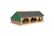 Trælegetøj - Kids Globe Agricultural shed 3 compartments Small 1:87 - 610491