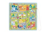 Babylegetøj - Goki - Wooden Magnet Maze Small Town - 58379