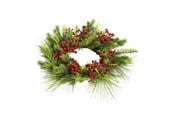 Boligindretning - NORDIC WINTER Artificial wreath Ø60 cm w/berries - 780-092