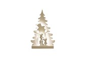 Boligindretning - NORDIC WINTER Christmas silhouette 3D LED - Snowman - 780-553