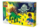 Kreativt Legetøj - SES Creative Wooden Dino Glow in the Dark - 14209