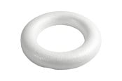 Kreativitet & Hobbyartikler - Creativ Company - Styropor Rings with Flat Back 30cm - 54350
