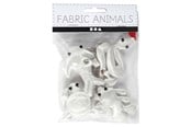 Kreativitet & Hobbyartikler - Creativ Company - Animal Keychains made of Textile 4 pcs. - 495023