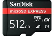 Hukommelseskort - SANDISK microSD Express - 880MB/s - 512GB - SDSQXFN-512G-GN4NN