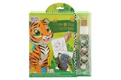 Kreativt Legetøj - Grafix Stamp and Tape Activity Book - Tiger - 100099