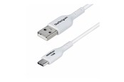 USB kabel - StarTech.com 3ft (1m) White USB-A to USB-C Charging Cable/Cord M/M - USB-C cable - USB to 24 pin USB-C - 1 m - USB2AC1MNCWHE