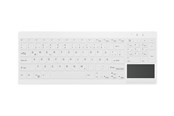 Tastatur - Cherry Medical AK-C7412F - keyboard - compact compact - with touchpad - QWERTY - Pan Nordic - white Input Device - Tastatur - Nordisk - Hvid - AK-C7412F-GFUS-W/NOR