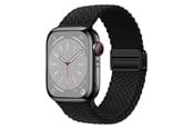 Smartwatch - Tilbehør - Lippa Apple Watch Nylon Rem inkl. Magnetisk Lås 42/44/45/46/49 mm - Sort - LPAW143