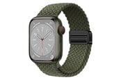 Smartwatch - Tilbehør - Lippa Apple Watch Nylon Rem inkl. Magnetisk Lås 38/40/41/42 mm - Grøn - LPAW139