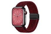 Smartwatch - Tilbehør - Lippa Apple Watch Nylon Rem inkl. Magnetisk Lås 38/40/41 mm - Rød - LPAW141