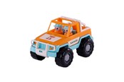 Legetøjsbil - Cavallino Toys Cavallino Jeep Orange with 2 Play Figures - 3501SF01
