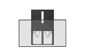 Vægbeslag, AV-Beslag & AV-Møbler - Deltaco OFFICE Manual Height-Adjustable Display Wall Mount - Maks 65 kg - Maks størrelse 74" - ARM-0800