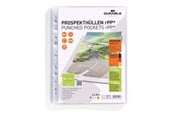 Arkivering & Opbevaring - DURABLE Plastlomme til ringbind PREMIUM A4 rPP 100 stk/pose. - 268519