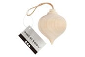 Kreativitet & Hobbyartikler - Creativ Company - Pendant Pointed Wooden Christmas Ball - 565119