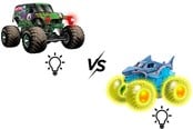 Legetøjsbil - Monster Jam 1:43 Glowing Light 2 Pack - 6071482