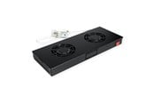 Rack skabe - Roline - rack fan - 2 fans with thermostat - 1U - 26.21.0271